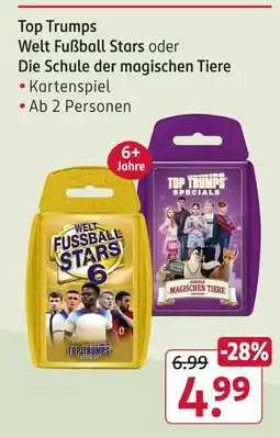 Rossmann Top trumps welt fußball stars oder die schule der magischen tiere Angebot