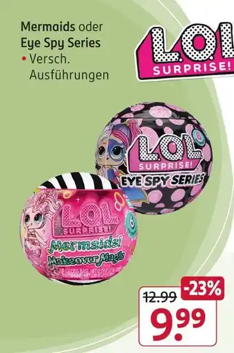Rossmann Lol surprise mermaids oder eye spy series Angebot
