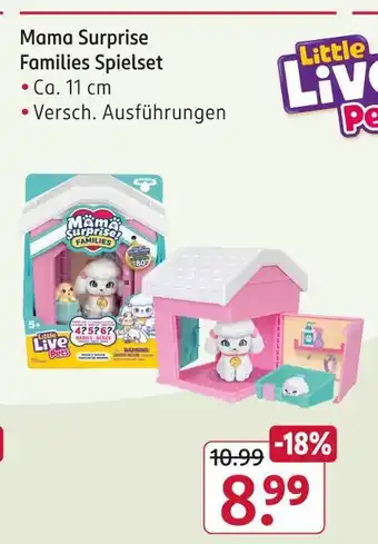 Rossmann Little live pets mama surprise families spielset Angebot