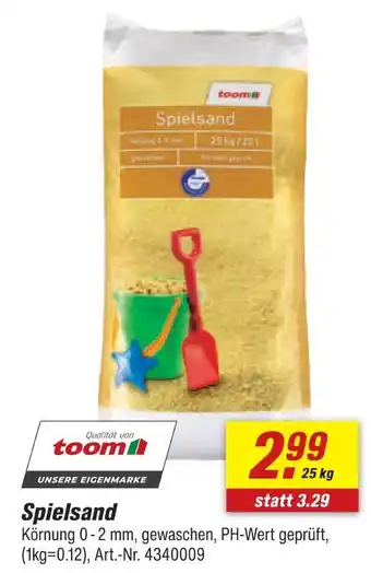 toom Baumarkt Toom spielsand Angebot