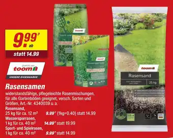 toom Baumarkt Toom rasensand Angebot
