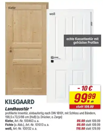 toom Baumarkt Kilsgaard landhaustür kiefer Angebot