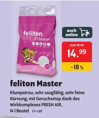 Das Futterhaus Feliton master Angebot