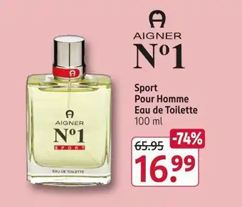 Rossmann Aigner n°1 sport pour homme eau de toilette Angebot