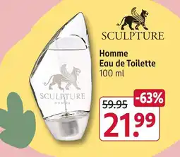 Rossmann Sculpture homme eau de toilette Angebot