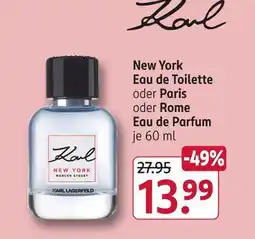 Rossmann Karl lagerfeld new york eau de toilette Angebot