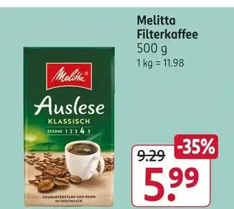 Rossmann Melitta filterkaffee Angebot