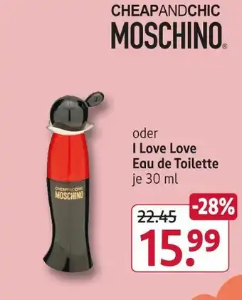 Rossmann Moschino cheap and chic Angebot