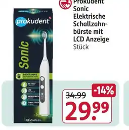 Rossmann Prokudent sonic elektrische schallzahnbürste mit lcd anzeige Angebot