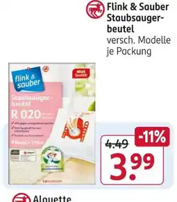 Rossmann Flink & sauber staubsaugerbeutel Angebot