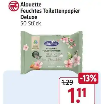 Rossmann Alouette feuchtes toilettenpapier deluxe Angebot