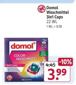 Rossmann Domol waschmittel 3in1 caps Angebot