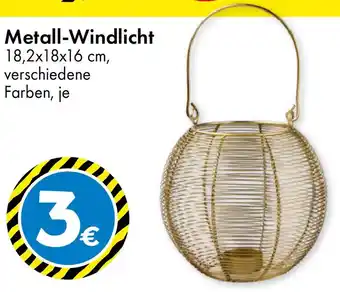 TEDi Metall-Windlicht Angebot