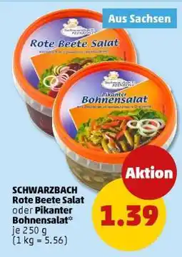 PENNY SCHWARZBACH Rote Beete Salat oder Pikanter Bohnensalat Angebot