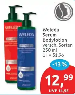 Budni Weleda Serum Bodylotion Angebot
