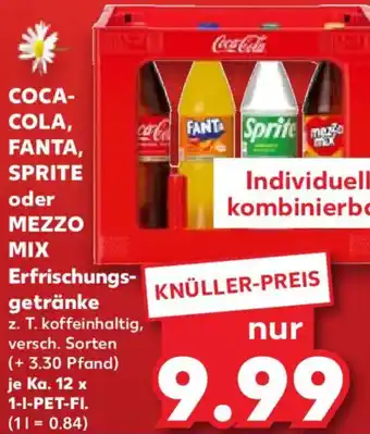 Kaufland COCA COLA, FANTA, SPRITE oder MEZZO MIX Erfrischungsgetränke Angebot