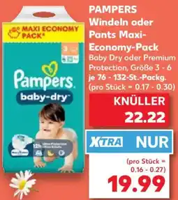 Kaufland PAMPERS Windeln oder Pants Maxi Economy-Pack Angebot