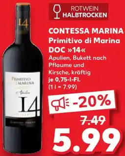 Kaufland CONTESSA MARINA Primitivo di Marina DOC 14 Angebot
