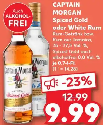 Kaufland CAPTAIN MORGAN Spiced Gold oder White Rum Angebot