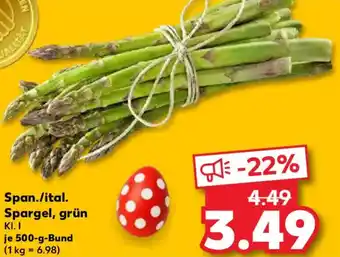 Kaufland Span./ital. Spargel, grün Angebot