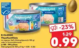 Kaufland K-CLASSIC Thunfischfilets Angebot