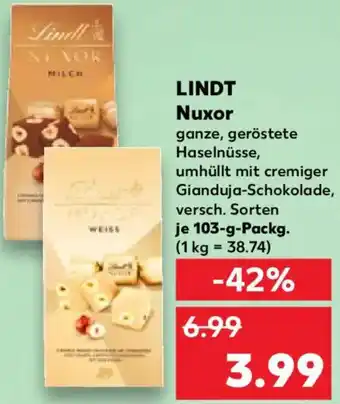 Kaufland LINDT Nuxor Angebot