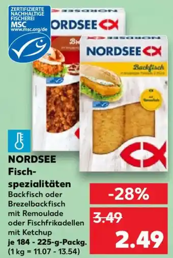 Kaufland NORDSEE Fischspezialitäten Angebot