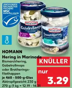 Kaufland HOMANN Hering in Marinade Angebot
