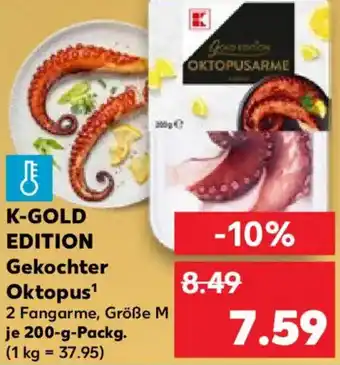 Kaufland K-GOLD EDITION Gekochter Oktopus Angebot