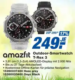 Expert amazfit Outdoor-Smartwatch T-Rex 3 Angebot