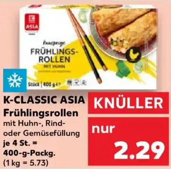 Kaufland K-CLASSIC ASIA Frühlingsrollen Angebot