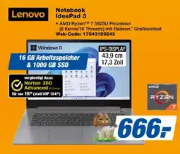Expert Lenovo Notebook IdeaPad 3 Angebot