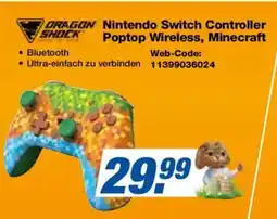 Expert DRAGON SHOCK Nintendo Switch Controller Poptop Wireless, Minecraft Angebot