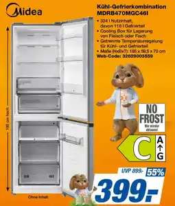 Expert Midea Kühl-Gefrierkombination MDRB470MGC461 Angebot
