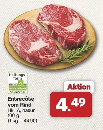 Famila Nord West Entrecôte vom Rind Angebot