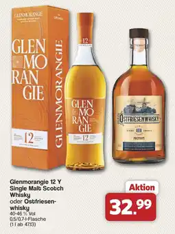 Famila Nord West Glenmorangie 12 Y Single Malt Scotch Whisky oder Ostfriesenwhisky Angebot