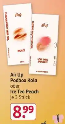 Rossmann Air Up Podbox Kola oder Ice Tea Peach je 3 Stück Angebot