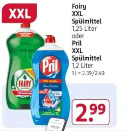 Rossmann Fairy XXL Spülmittel oder Pril XXL Spülmittel Angebot