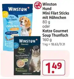 Rossmann Winston Hund Mini Filet Sticks mit Hähnchen Angebot
