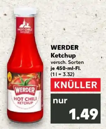 Kaufland WERDER Ketchup Angebot