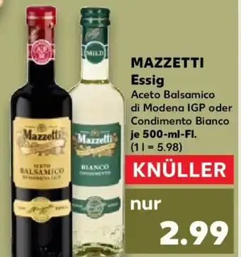 Kaufland MAZZETTI Essig Angebot