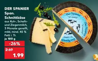 Kaufland DER SPANIER Span. Schnittkäse Angebot