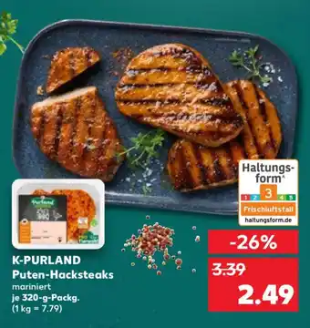 Kaufland K-PURLAND Puten-Hacksteaks Angebot