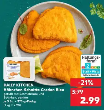 Kaufland DAILY KITCHEN Hähnchen-Schnitte Cordon Bleu Angebot