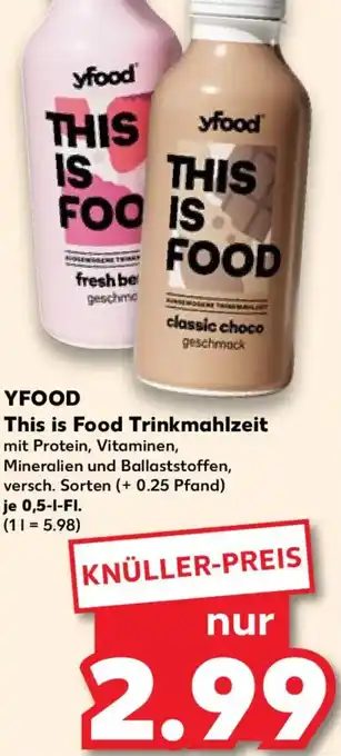 Kaufland YFOOD This is Food Trinkmahlzeit Angebot