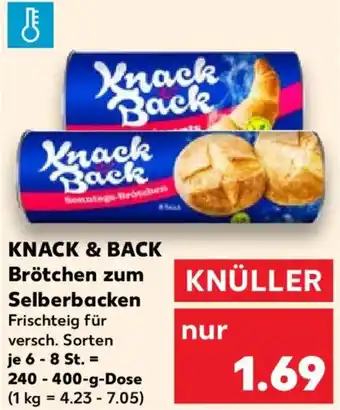 Kaufland KNACK & BACK Brötchen zum Selberbacken Angebot