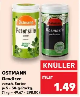 Kaufland OSTMANN Gewürze Angebot