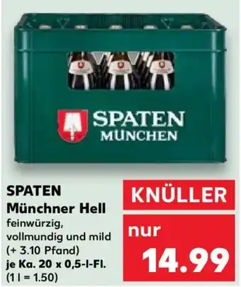 Kaufland SPATEN Münchner Hell Angebot