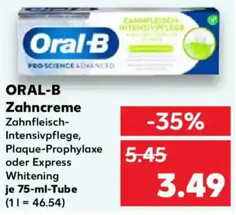 Kaufland ORAL-B Zahncreme Angebot