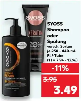 Kaufland SYOSS Shampoo oder Spülung Angebot